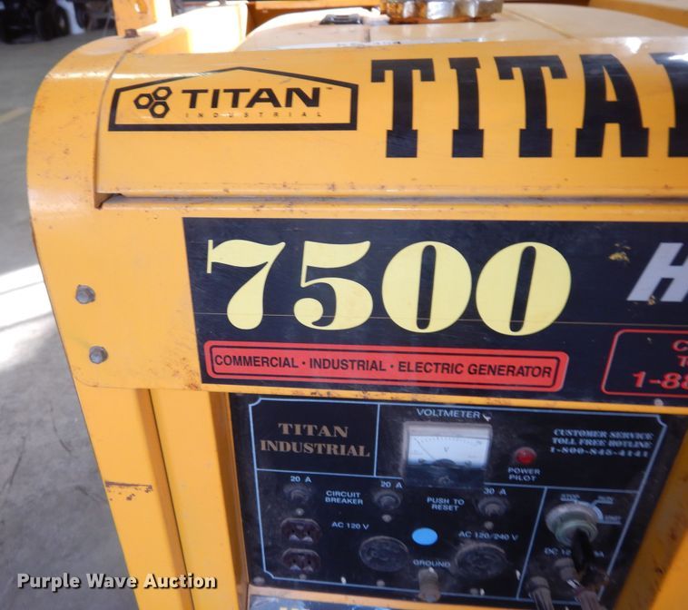 image for item KS9454 Titan Industrial 7500  generator