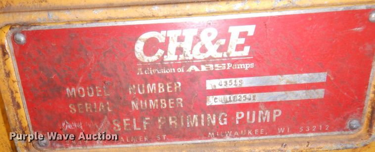 image for item KU9755 CH&E 4351S pump