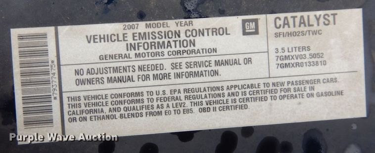 image for item KU9758 2007 Chevrolet Impala LS