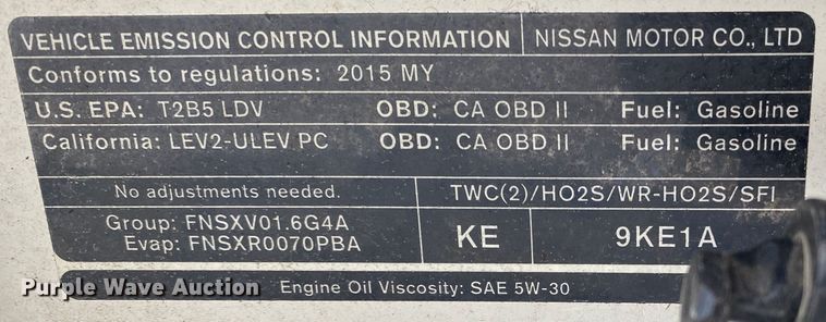 image for item KV9692 2014 Nissan Versa Note