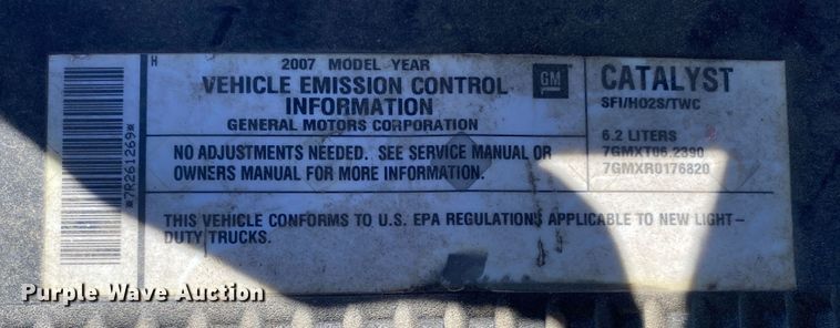 image for item KV9693 2007 Cadillac Escalade  SUV