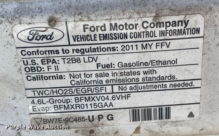 image for item KV9698 2011 Ford Crown Victoria Police Interceptor