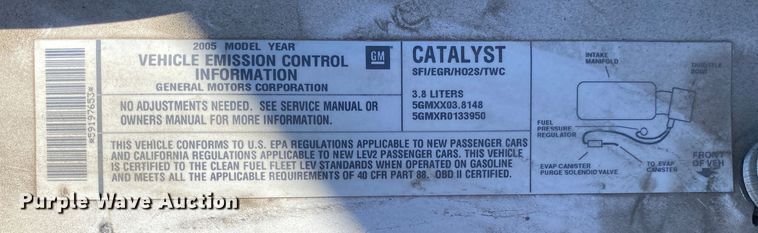 image for item KV9703 2005 Chevrolet Impala