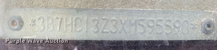 image for item KV9713 1999 Dodge Ram 1500  Quad Cab pickup truck