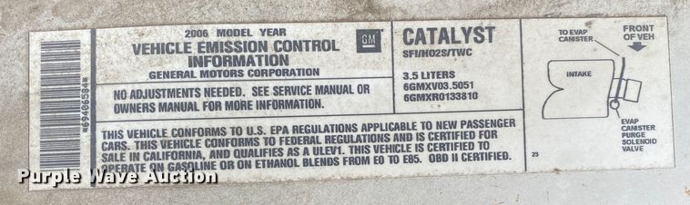 image for item KV9717 2006 Chevrolet Impala