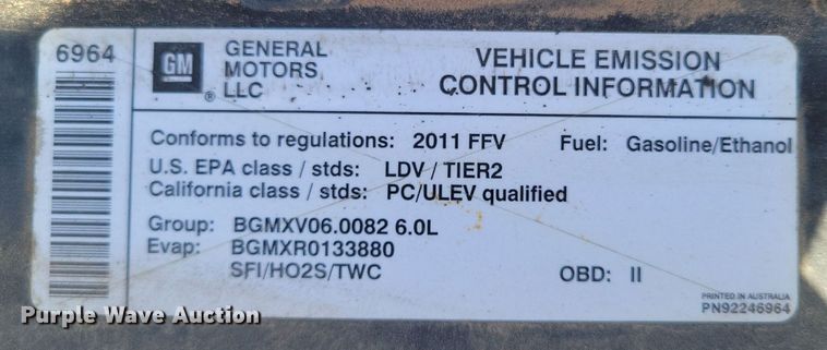 image for item LG9525 2011 Chevrolet Caprice Police