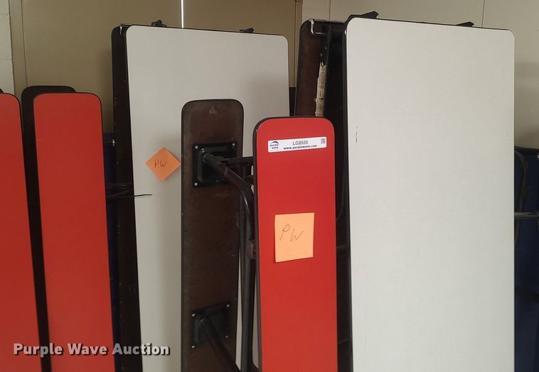 image for item LG9555 (3) folding lunch tables