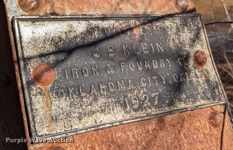 image for item LP9099 1927 JB Klein Iron & Foundry Co  bridge