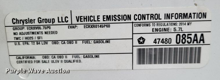 image for item LR9181 2014 Dodge Charger Police