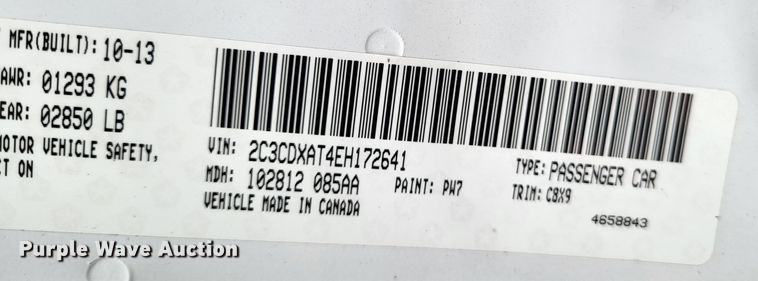 image for item LR9181 2014 Dodge Charger Police