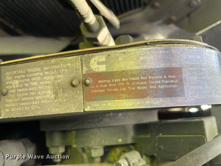 image for item MA9923 1991 BMY M932A2  semi truck