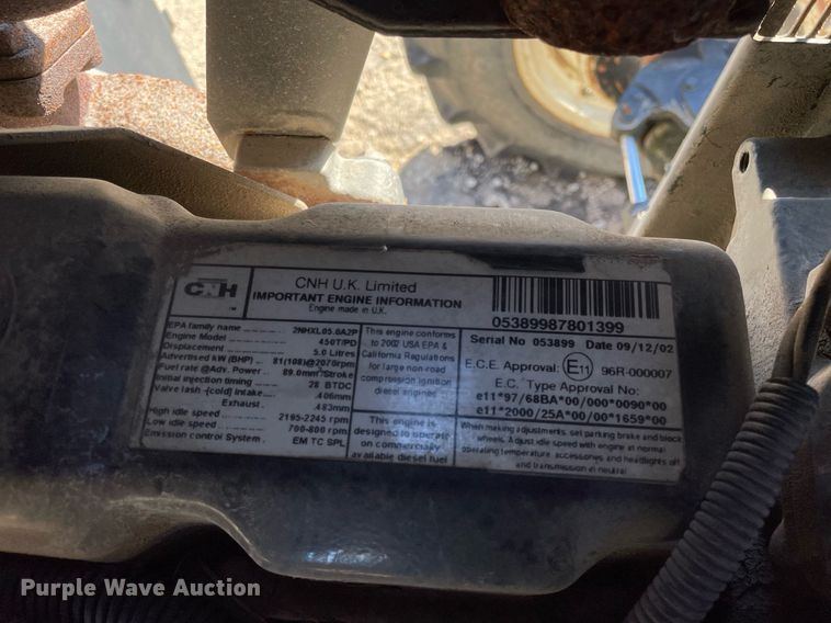 image for item MA9926 New Holland TS110  MFWD tractor