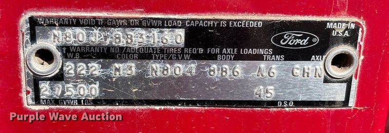 image for item MA9964 1978 Ford 800  pumper fire truck