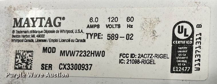 image for item MA9985 Appliances