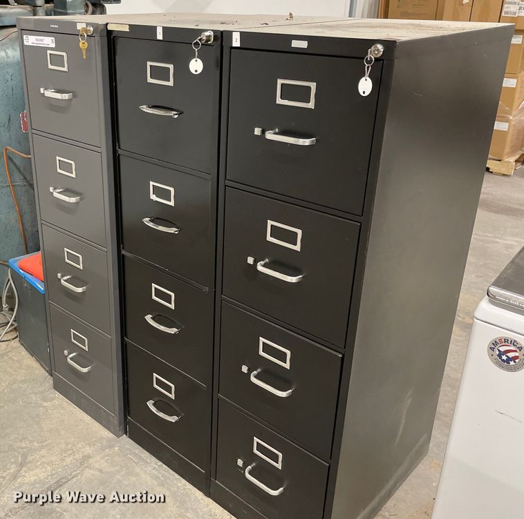 image for item MA9987 (3) file cabinets