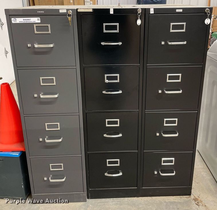 image for item MA9987 (3) file cabinets