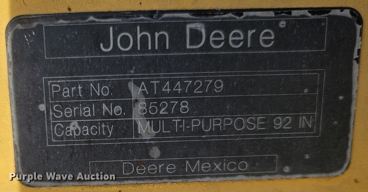 image for item MB9784 John Deere AT447279  4-in-1 bucket