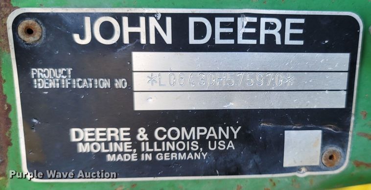 image for item MB9786 2008 John Deere 6430  tractor