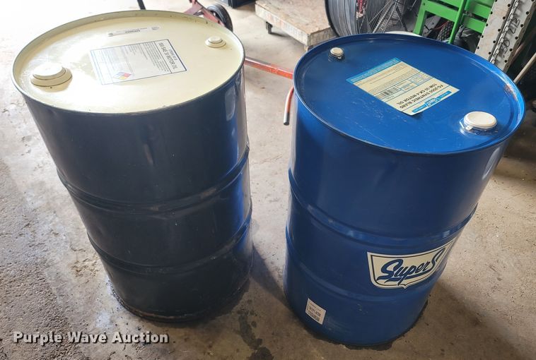 image for item MB9802 (2) 55 gallon oil drums