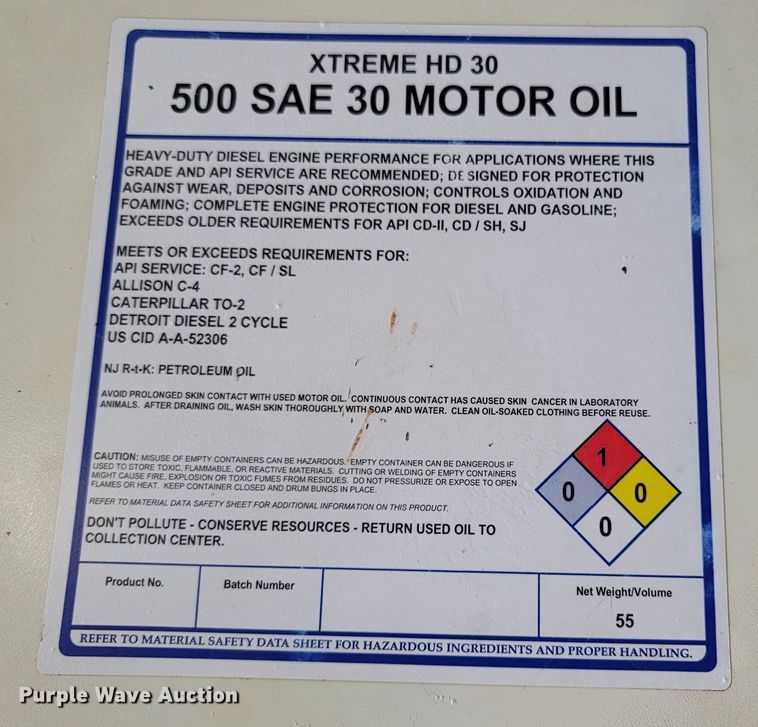 image for item MB9802 (2) 55 gallon oil drums