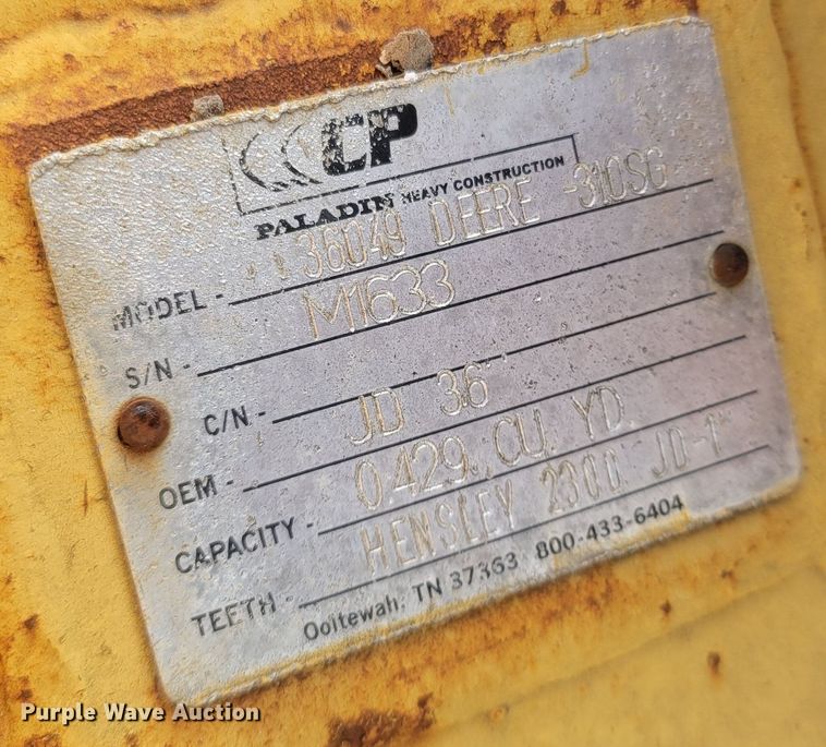 image for item MB9804 CP 36049 Deere-310SG  backhoe bucket