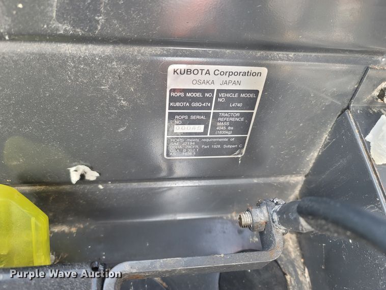 image for item MB9807 Kubota L4740D  MFWD tractor