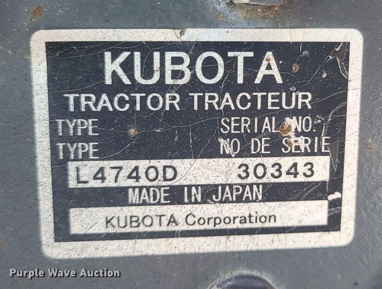 image for item MB9807 Kubota L4740D  MFWD tractor
