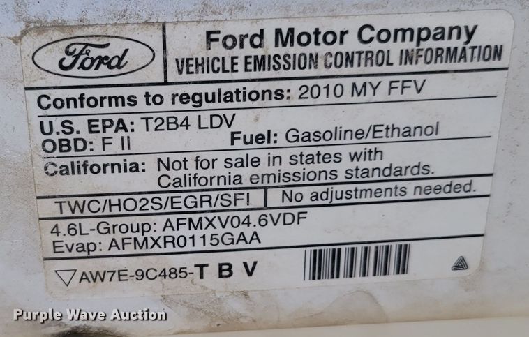 image for item MC9547 2010 Ford Crown Victoria Police Interceptor