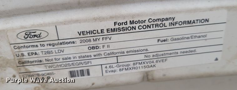 image for item MC9551 2008 Ford Crown Victoria Police Interceptor