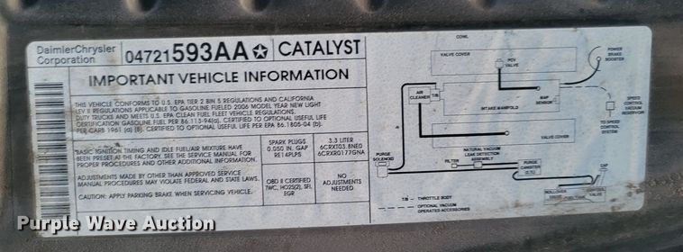image for item MC9562 2006 Dodge Grand Caravan  van