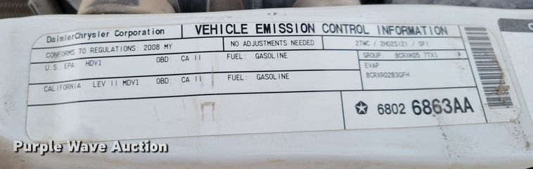 image for item MC9565 2008 Dodge Ram 2500HD  pickup truck