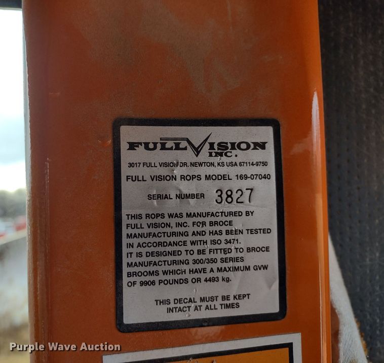 image for item MD9331 2012 Broce KR350  broom