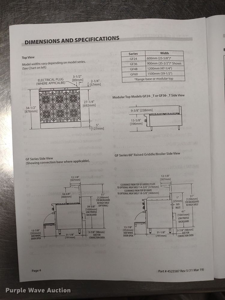image for item MD9344 Garland GFE60-6G24CR  range