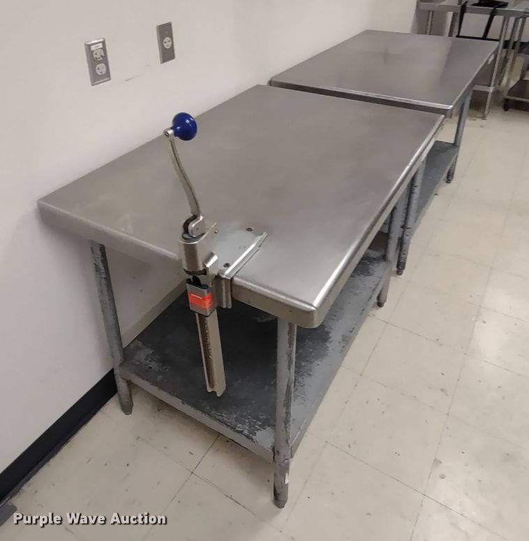 image for item MD9349 (2) stainless steel tables