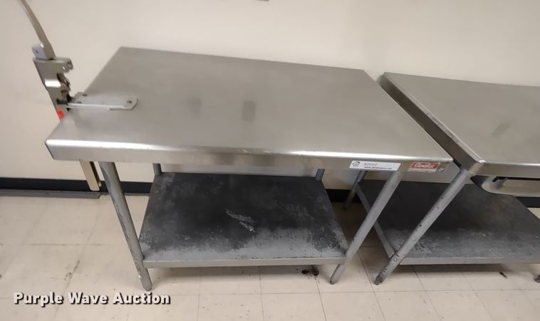 image for item MD9349 (2) stainless steel tables