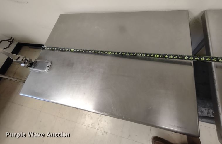 image for item MD9349 (2) stainless steel tables