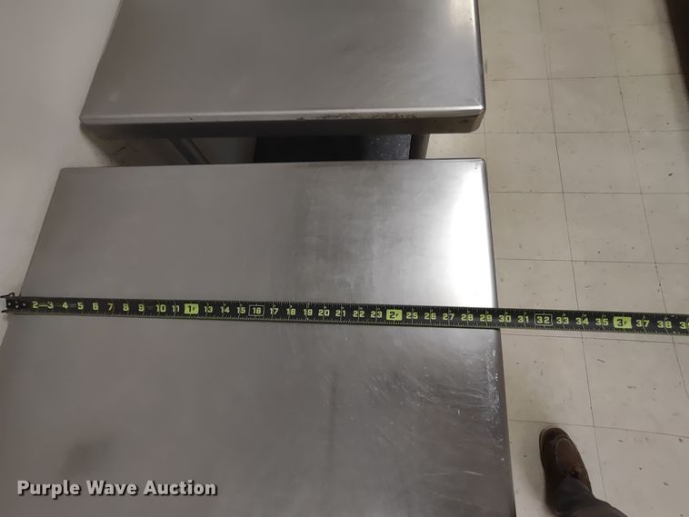 image for item MD9349 (2) stainless steel tables