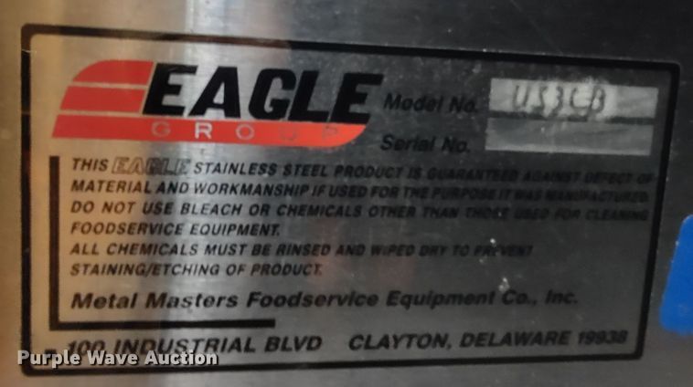 image for item MD9355 (2) Eagle US3CB stainless steel beverage cabinets