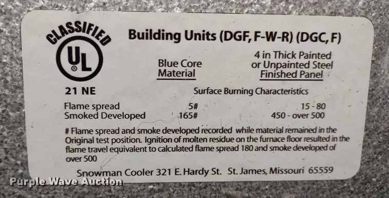 image for item MD9358 Snowman  walk-in cooler/freezer