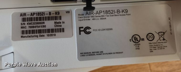 image for item MD9365 (20) wifi access points