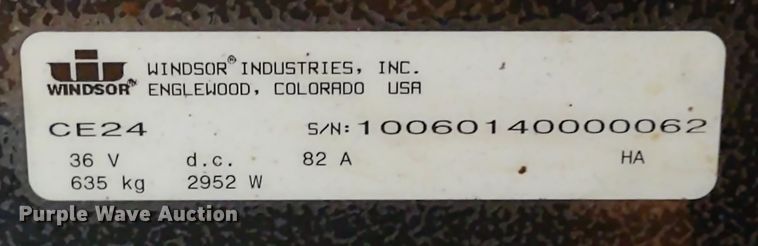 image for item MD9368 Windsor Chariot CE24  floor scrubber