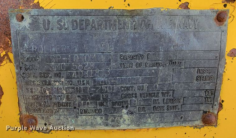 image for item ME9697 Tampo SP-1070M  pneumatic roller