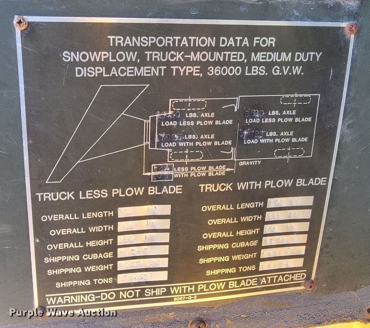 image for item ME9699 1969 Oshkosh M-4-1700-827CR  dump truck