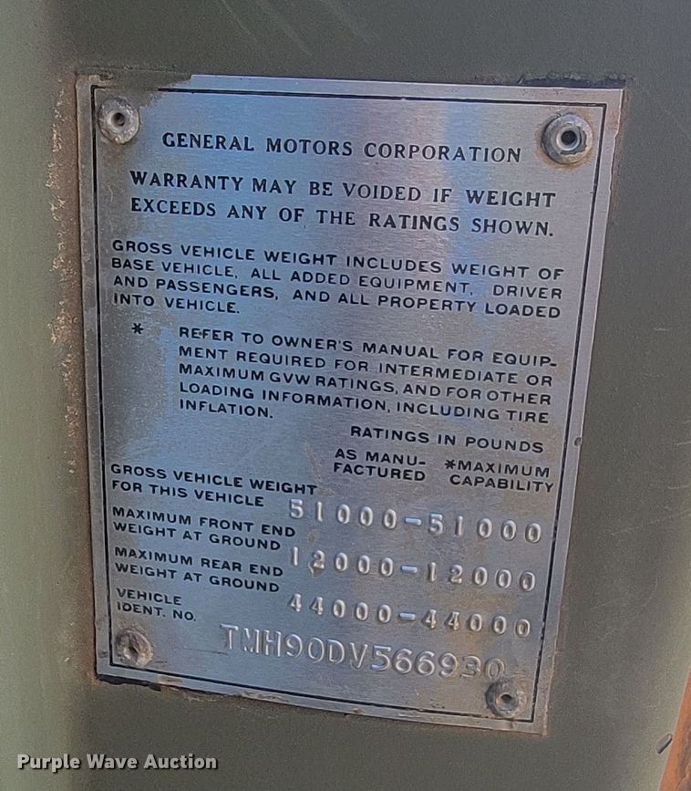 image for item ME9700 1983 GMC 9500  semi truck