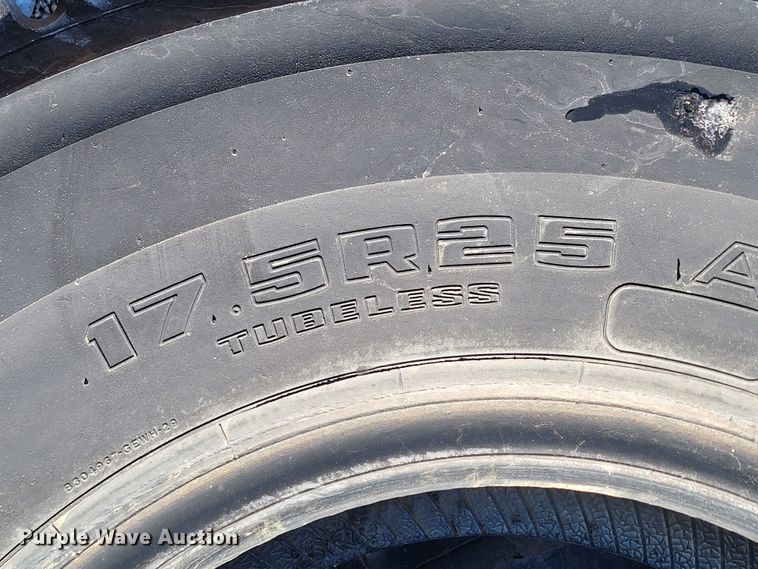 image for item ME9708 (6) Goodyear 17.5R25 tires