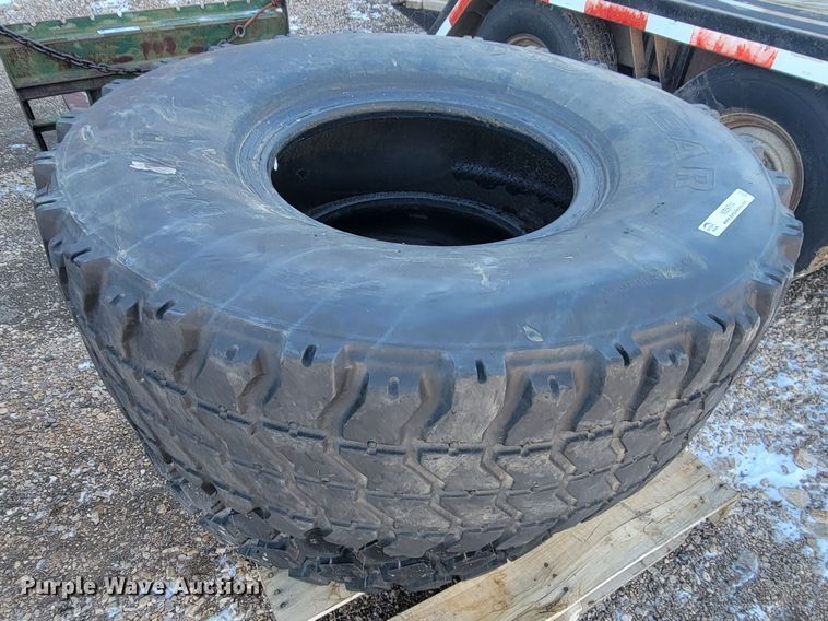 image for item ME9714 (2) Goodyear 395/85R20 tires
