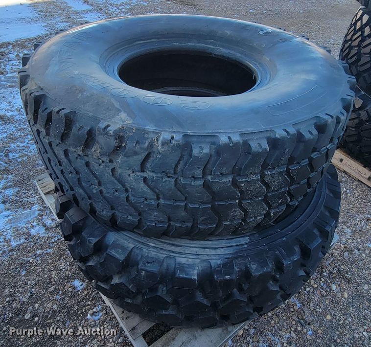 image for item ME9714 (2) Goodyear 395/85R20 tires