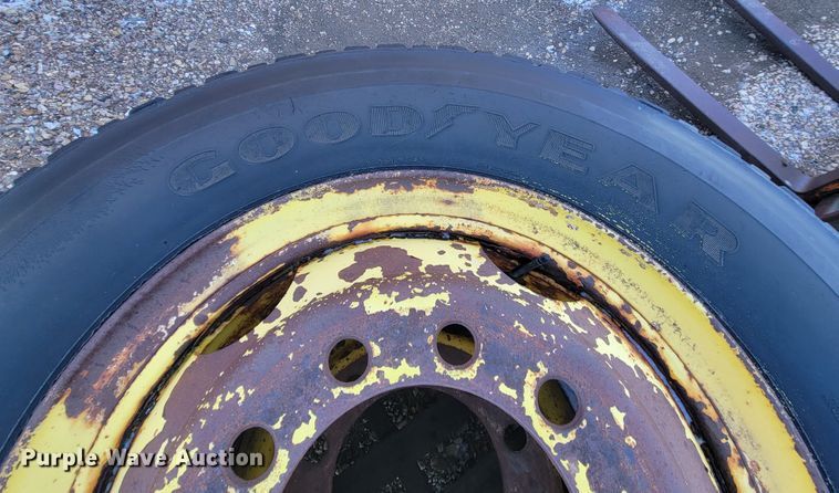 image for item ME9716 (2) Goodyear 11.00R22R tires and wheels