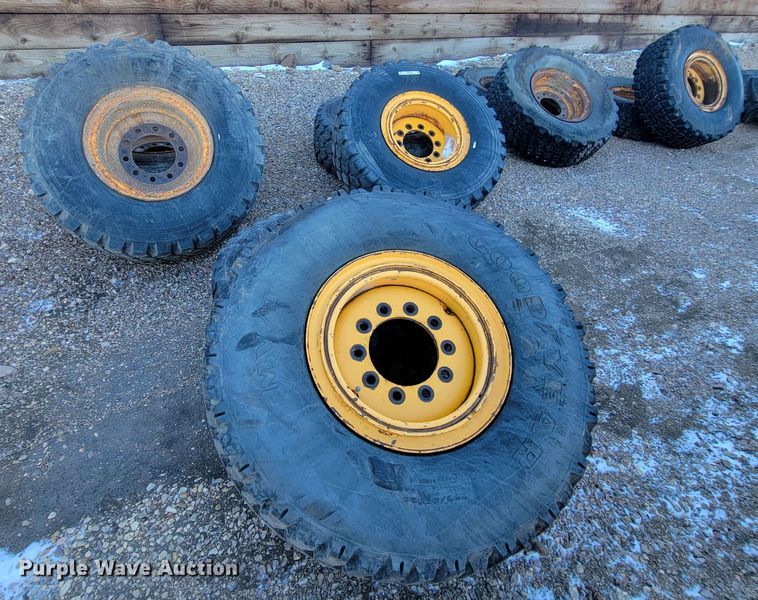 image for item ME9719 (10) Michelin 395/85R20 tires and wheels