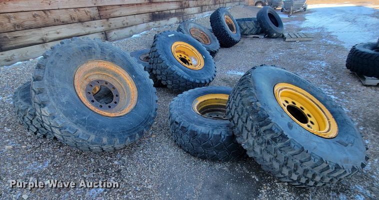 image for item ME9719 (10) Michelin 395/85R20 tires and wheels